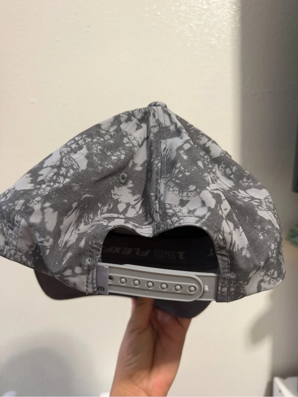 Travis Mathew Gray Marble Print Baseball Cap